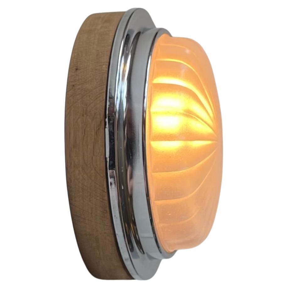 Aplique de Pared Barco Náutico Estilo Art Decó con Cristal Sunburst en venta 2