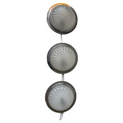 Art Deco Style Nautical Ship Wall Sconces with Domed Sunburst Glass