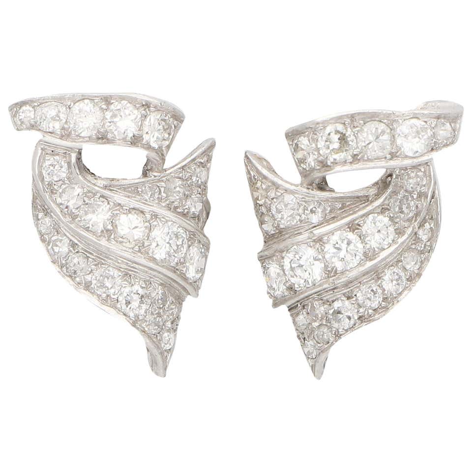 Diamond Scroll Edwardian Old Cut Diamond Foliate Scroll Tiara in Silver and Gold For ...