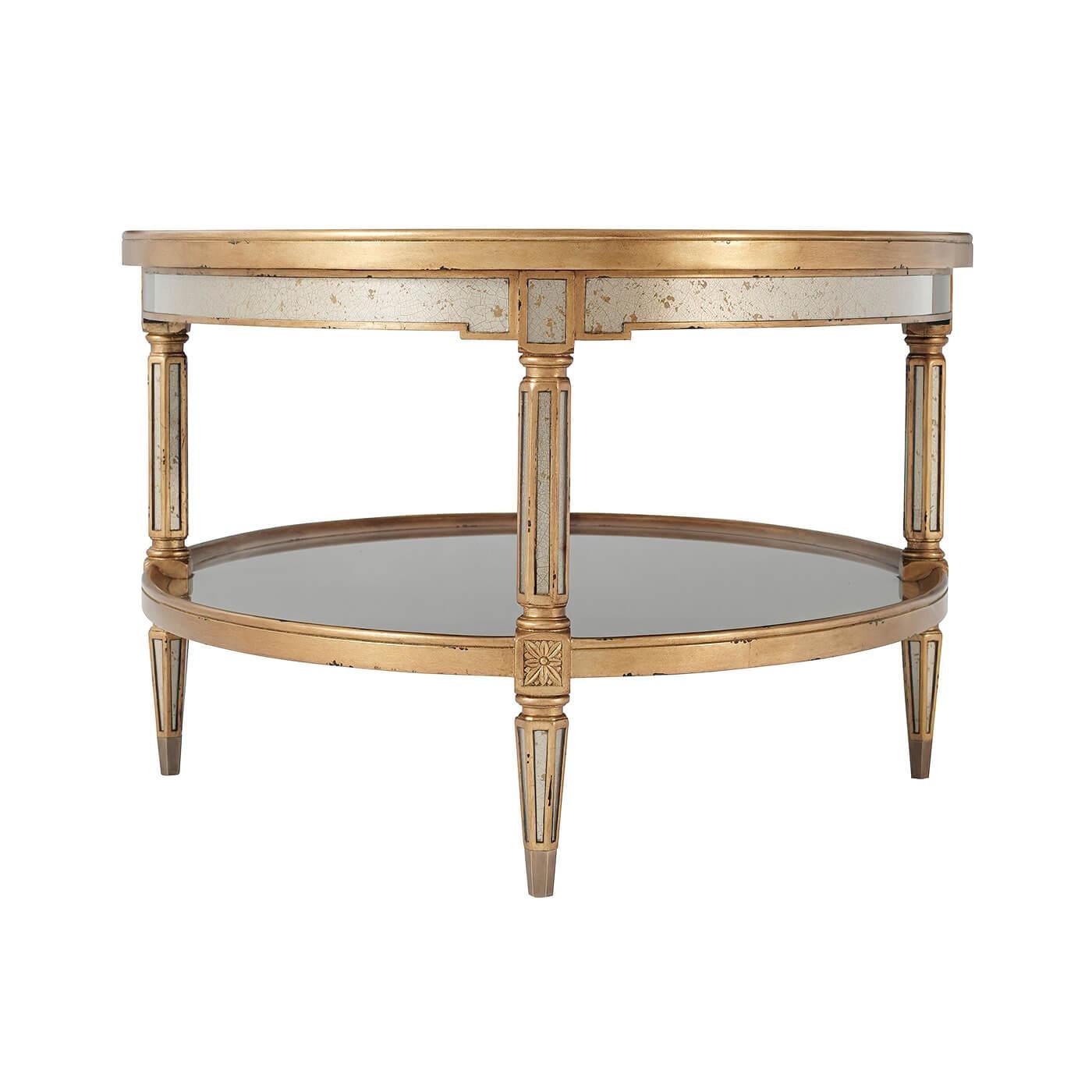 Art Deco Style Oval Cocktail Table In New Condition For Sale In Westwood, NJ