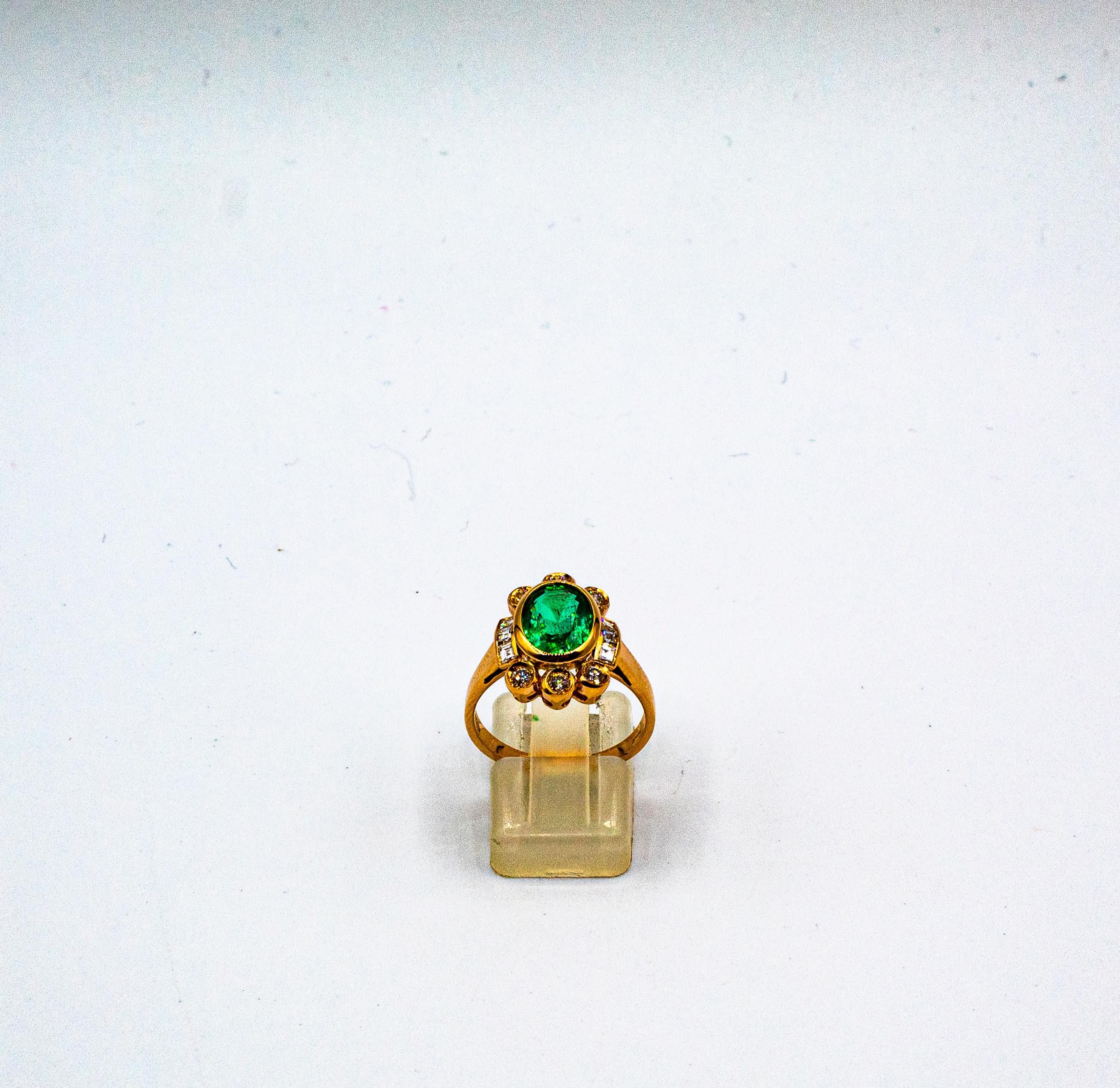 This Ring is made of 14K Yellow Gold.
This Ring has 0.23 Carats of White Brilliant Cut Diamonds.
This Ring has 0.30 Carats of White Carré Cut Diamonds.
This Ring has a 1.76 Carats Natural Zambia Oval Cut Emerald.
This Ring is inspired by Art