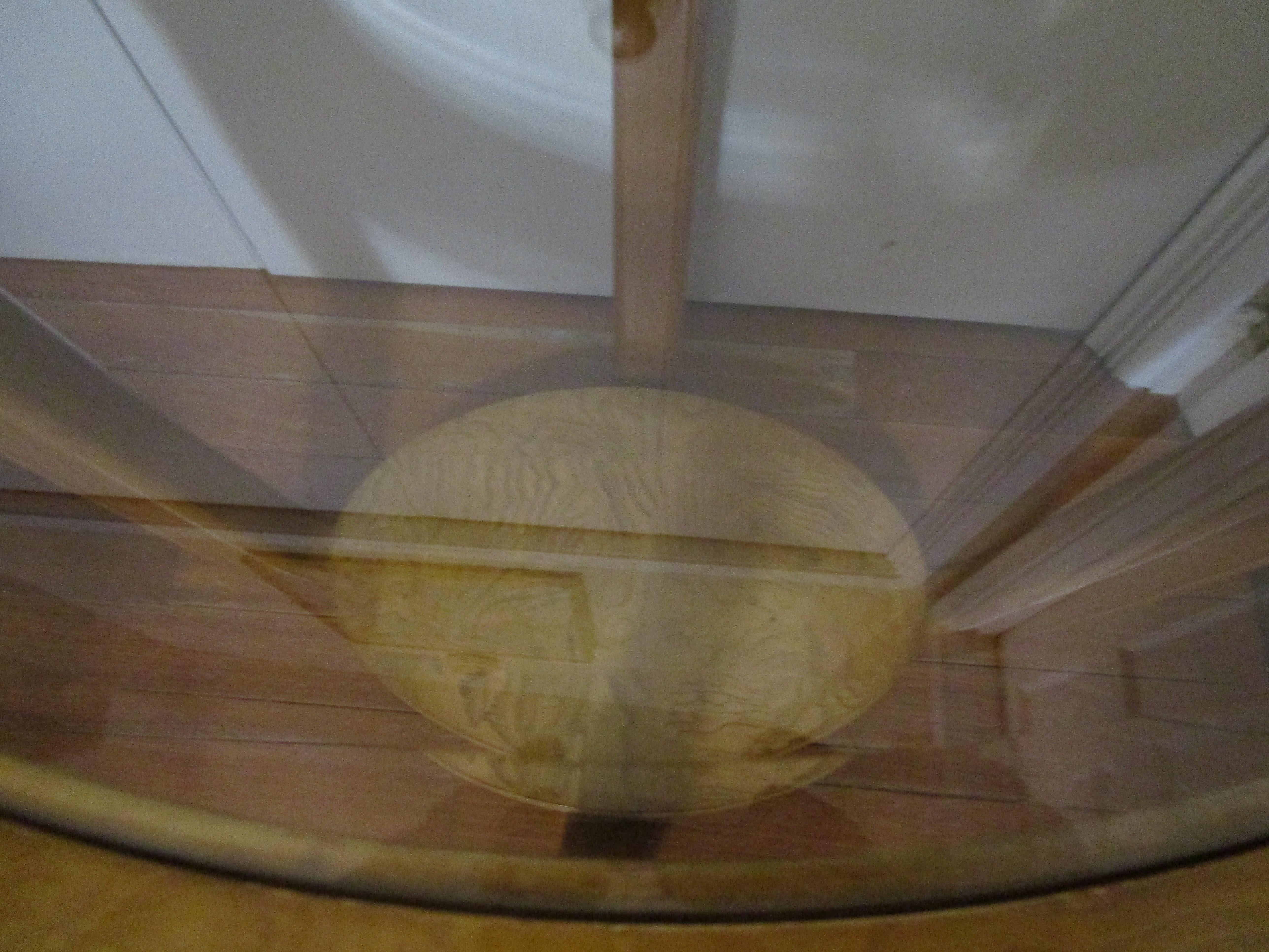 Orme  Table basse ovale en orme de style art déco en vente