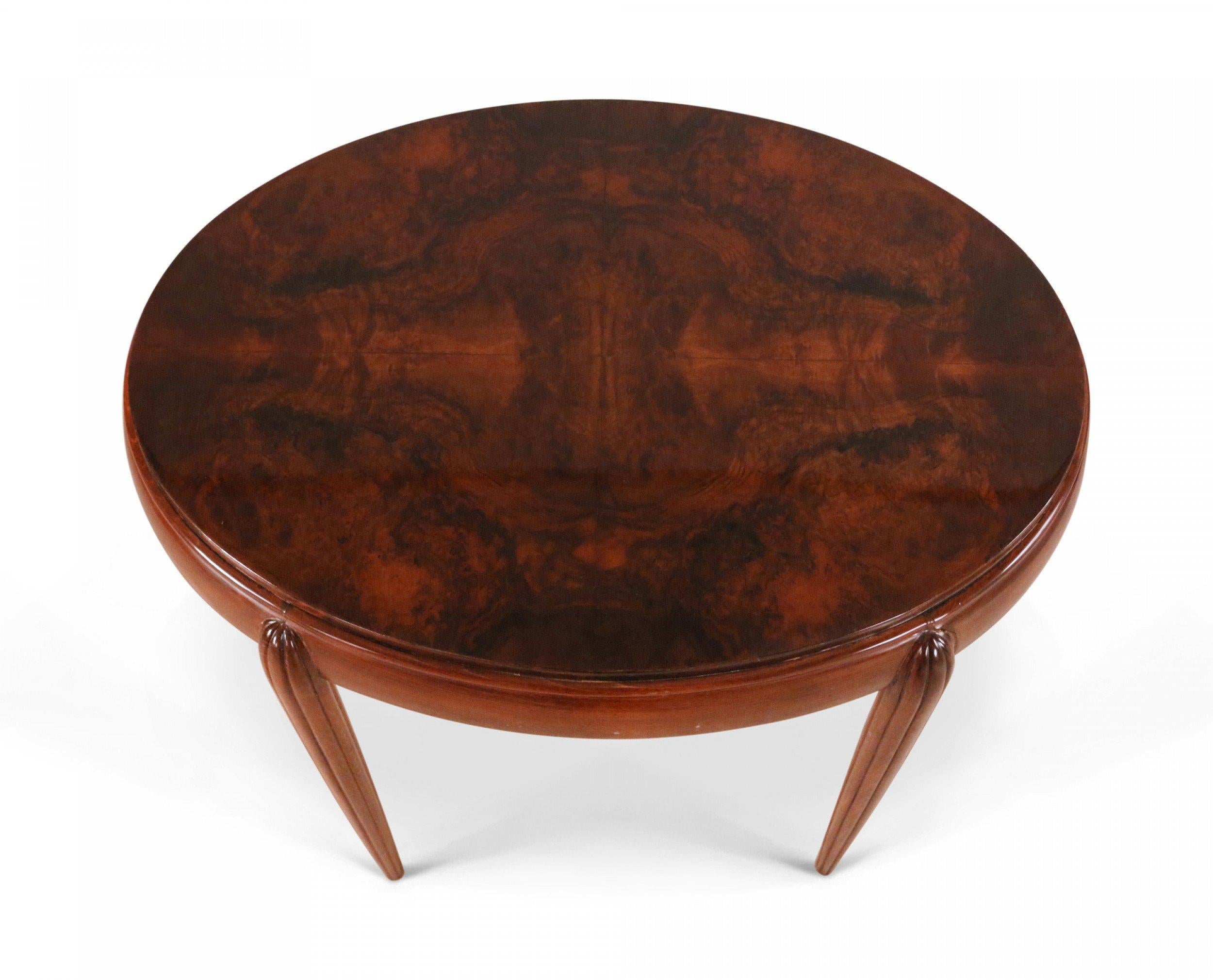 Art Deco Style Oval Mahogany End Table For Sale 1