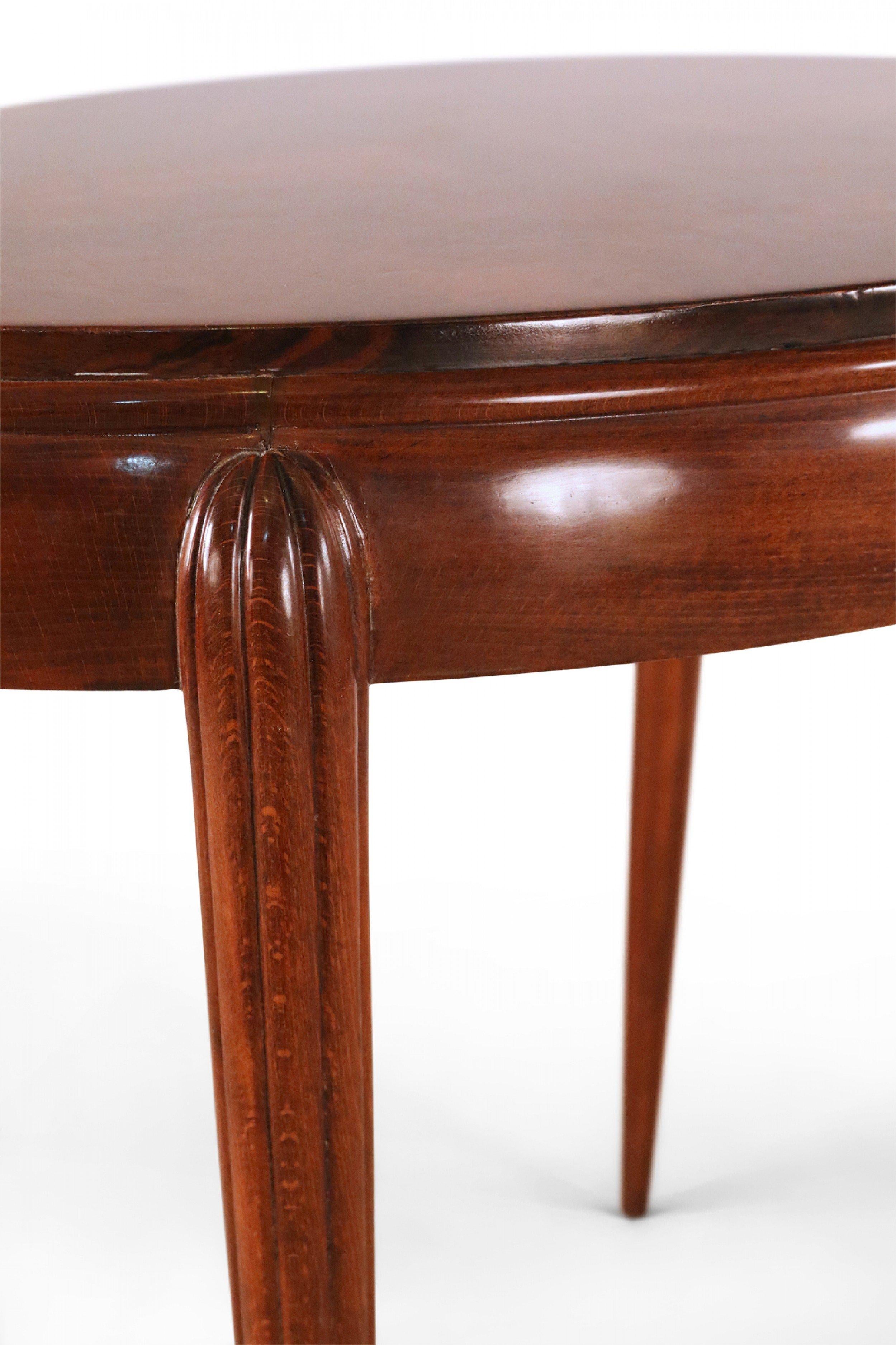 Art Deco Style Oval Mahogany End Table For Sale 4