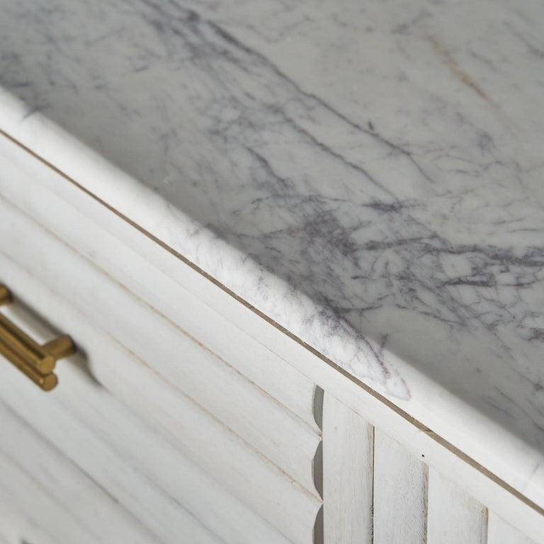 CERUSED WOODEN SIDEBOARD | WHITE