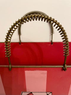 Art Deco Style Painted French Shopping Bag Form Umbrella Stand