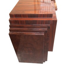 Art Deco Style Pair of Skyscraper Style Bedside or Sofa Tables