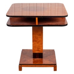 Art Deco Style Parcel Ebonized Games Table