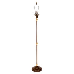 Vintage Art Deco Style Patinated Metal Floor Lamp