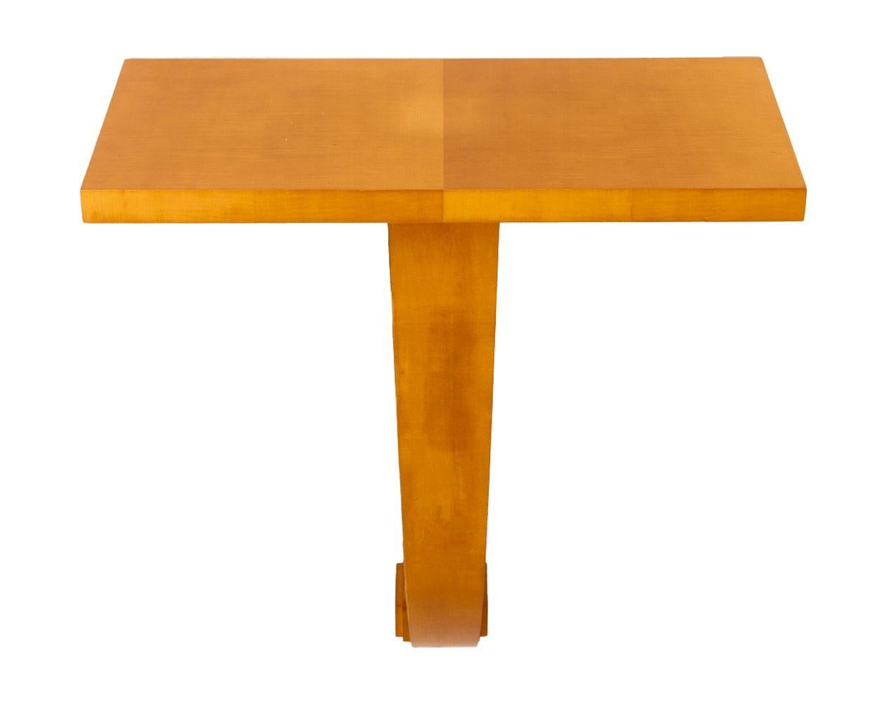 Consola de madera de peral estilo Art Déco en Bueno estado para la venta en Astoria, NY
