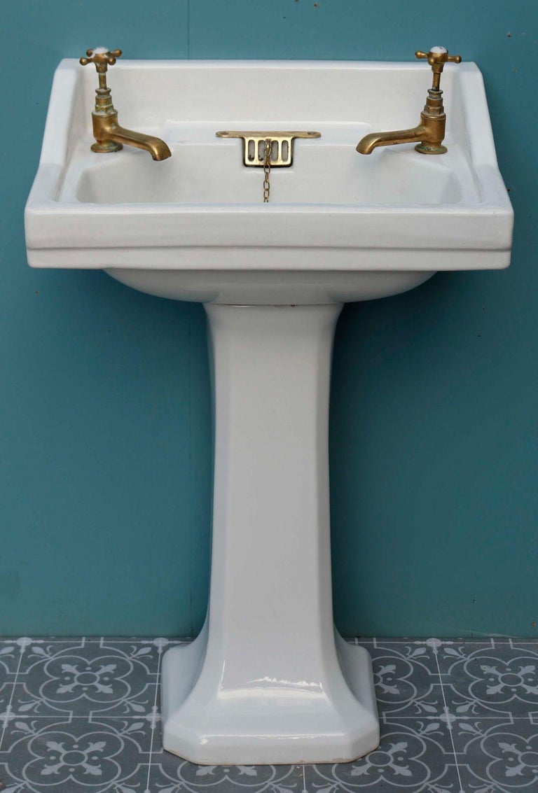 Art Deco Style Pedestal Sink at 1stDibs