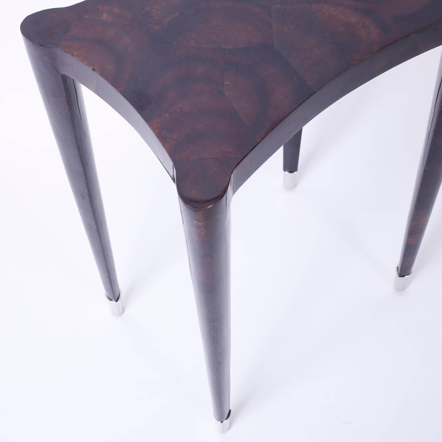 Contemporary Art Deco Style Penshell Tables