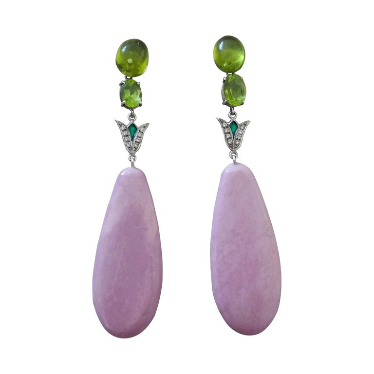 Boucles D'oreilles Clip Art Déco émail Et Strass - Style Vintage