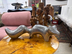 Écureuil en étain de style Art déco