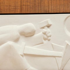 Art Deco-Style Plaster Relief Sculpture PEACE - George Manuel Aarons