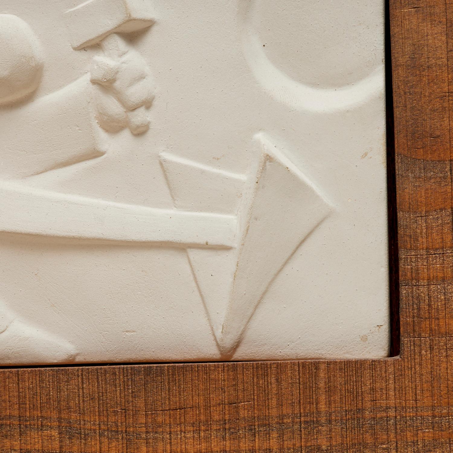 Escultura en relieve de escayola estilo Art Déco PAZ - George Manuel Aarons Art Decó en venta