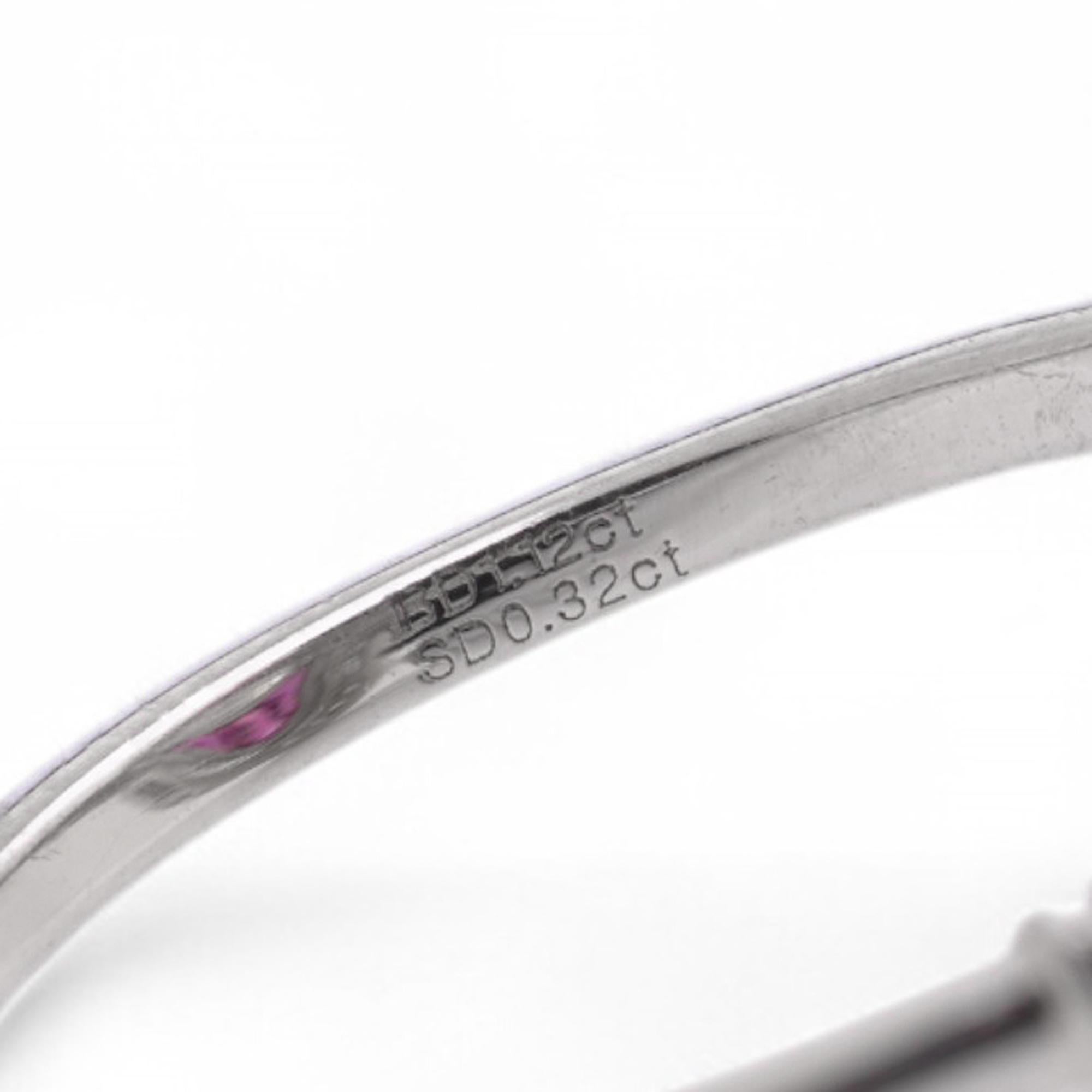 Saphir rose en platine de style Art déco et 1,12 ct. Bague à diamant en forme de marquise en vente 2