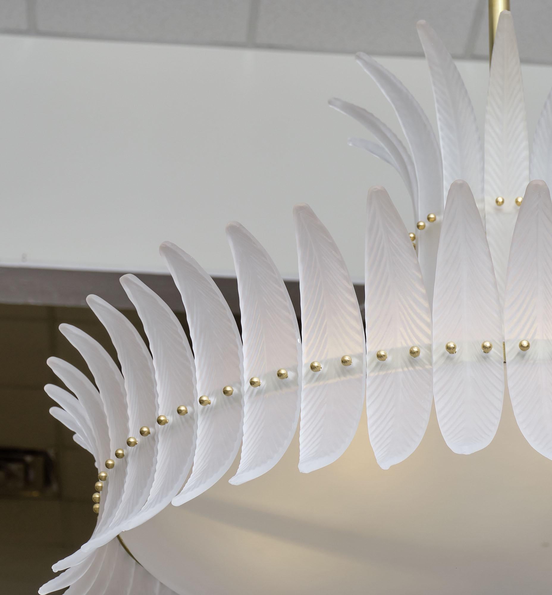Italiano Lampadario in vetro di Murano 