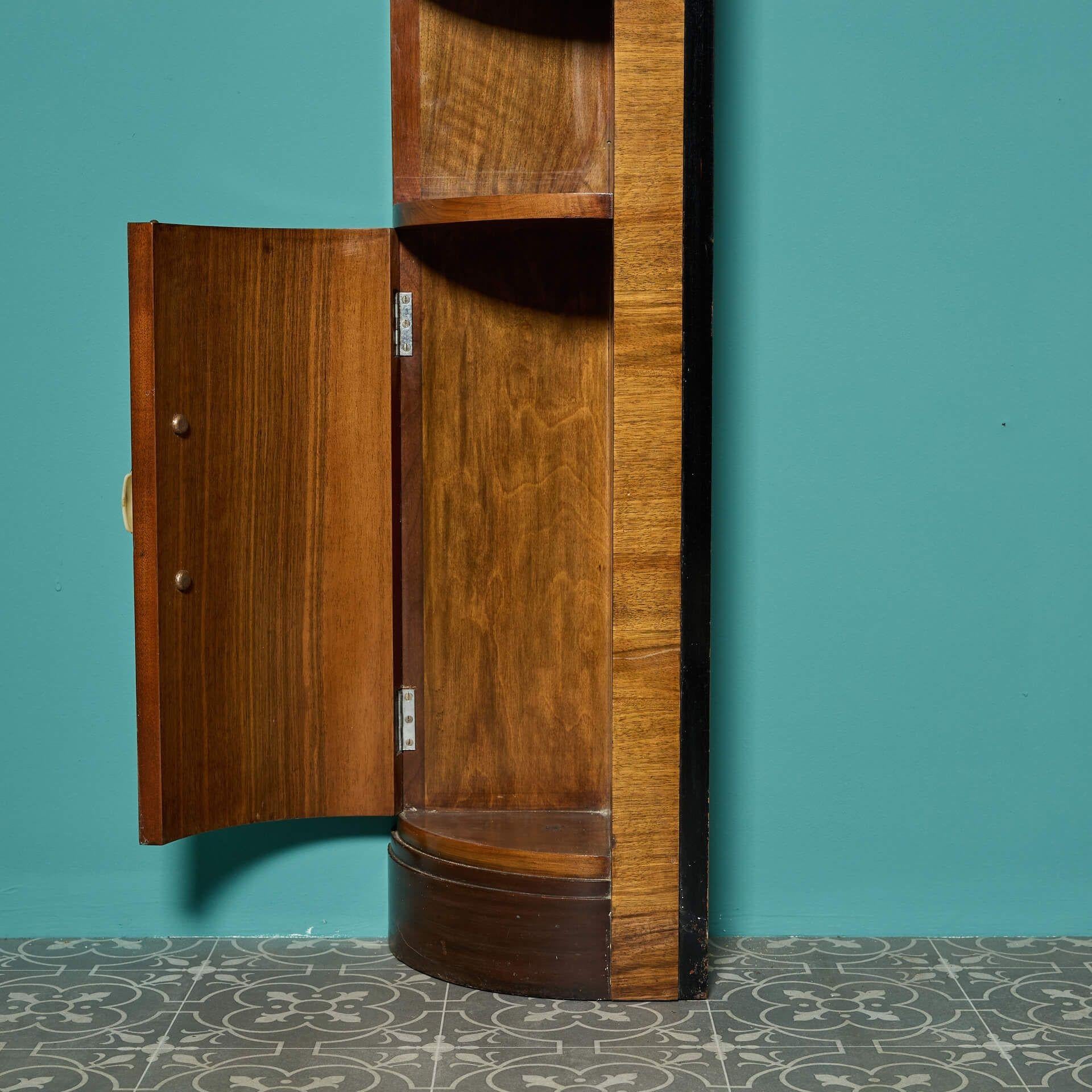 20th Century Art Deco Style Reclaimed Walnut Mantel For Sale