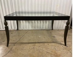 Art Deco Style Rectangular Bronze Cocktail Table by Baker