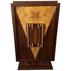 Art Deco Style Revolving Cocktail Dry Bar Cabinet