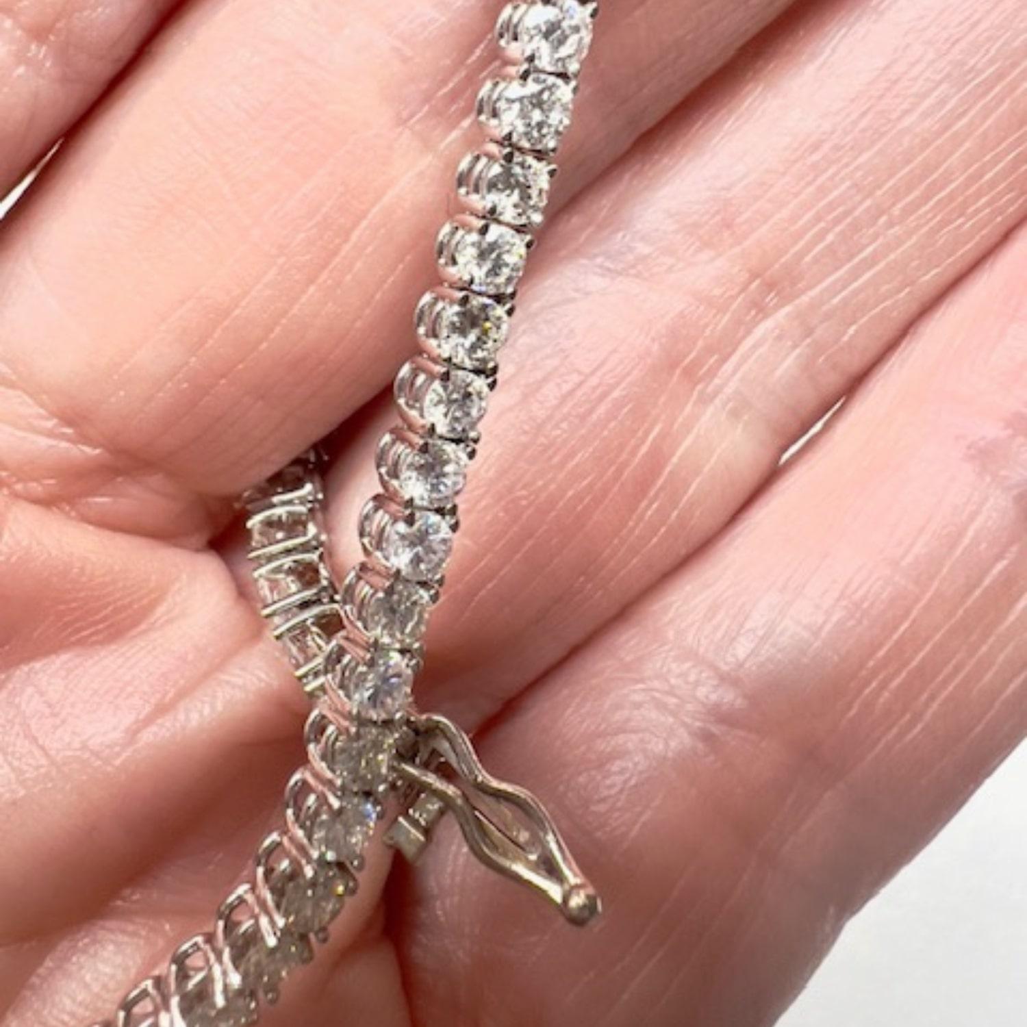 Women's Art Deco Style Riviera Diamond white Gold Bracelet