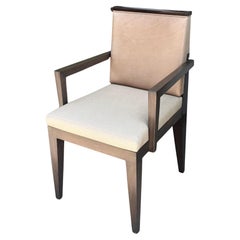 Art Deco Style Robert Marinelli Leather Arm Chair