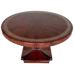 Art Deco Style Rosewood Centre Table with Lacquer Inlay