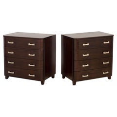 Art Deco Style Rosewood Chests of Drawers, Pair