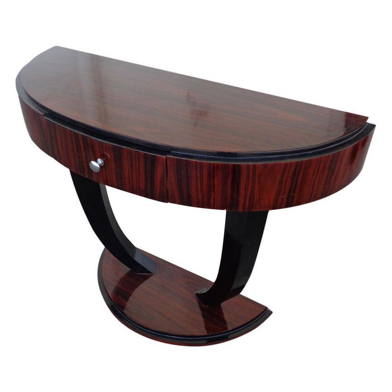 Art Deco Style Rosewood Console Table For Sale