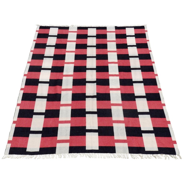 Art Deco Style Roslyn Wool Throw Blanket at 1stDibs