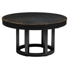 Art Deco Round Dining Table, Netherlands, 1930s