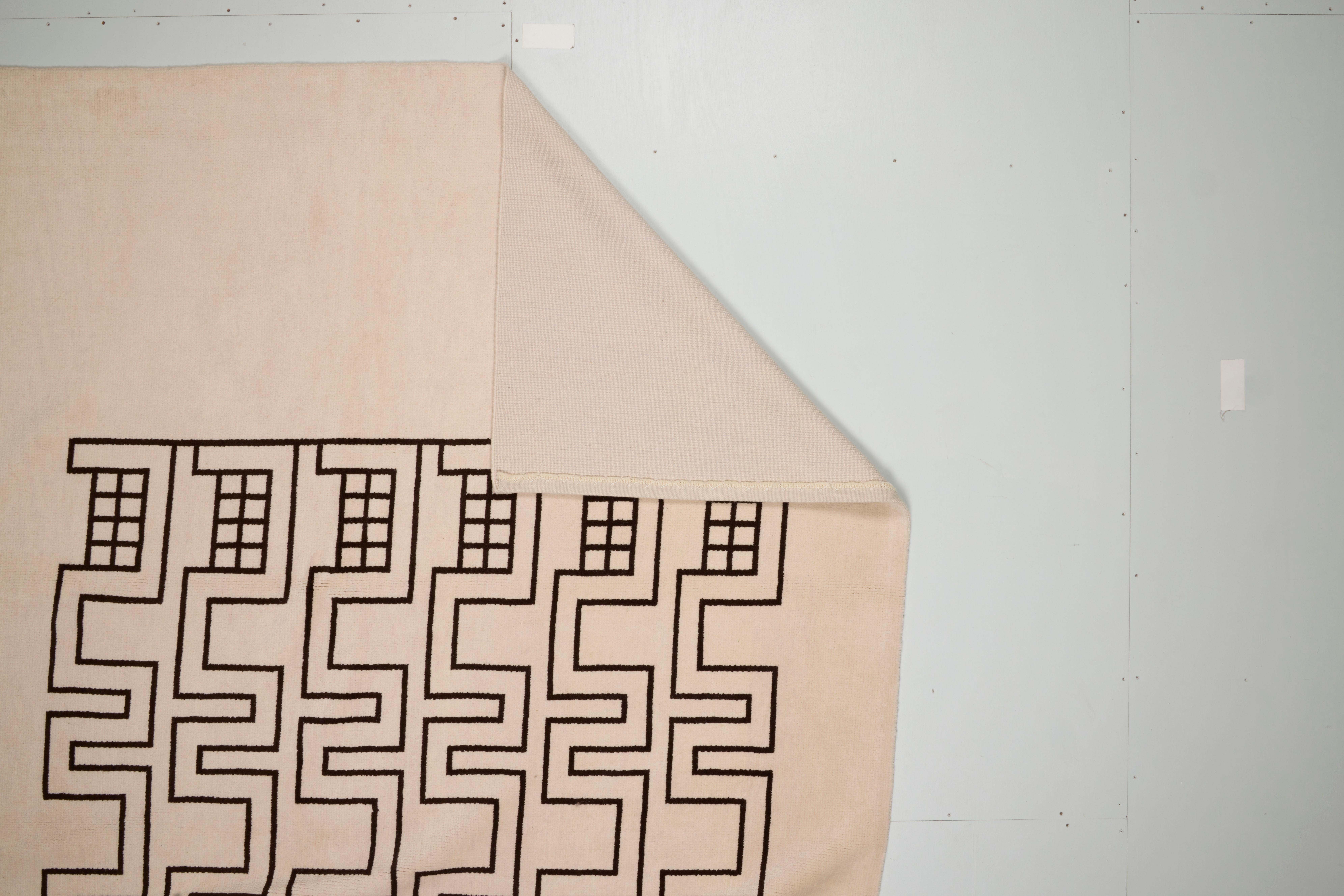 Annodato a mano Tappeto in stile Art Deco in vendita