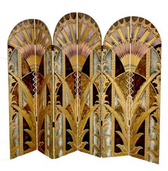 Art Deco Style Screen After William Van Alen, Chrysler Building Elevator Designs