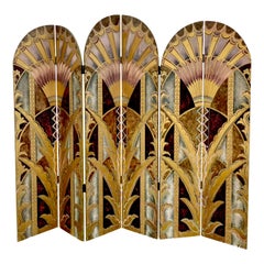 Art Deco Style Screen After William Van Alen, Chrysler Building Elevator Designs