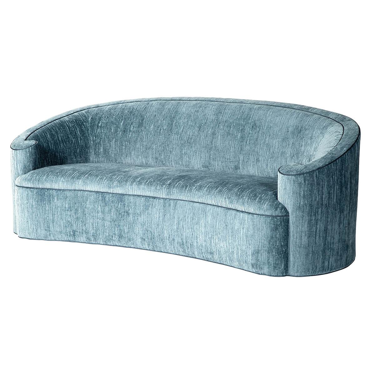 Sofa im Art-déco-Stil mit Schnörkeln im Zustand „Neu“ im Angebot in Westwood, NJ