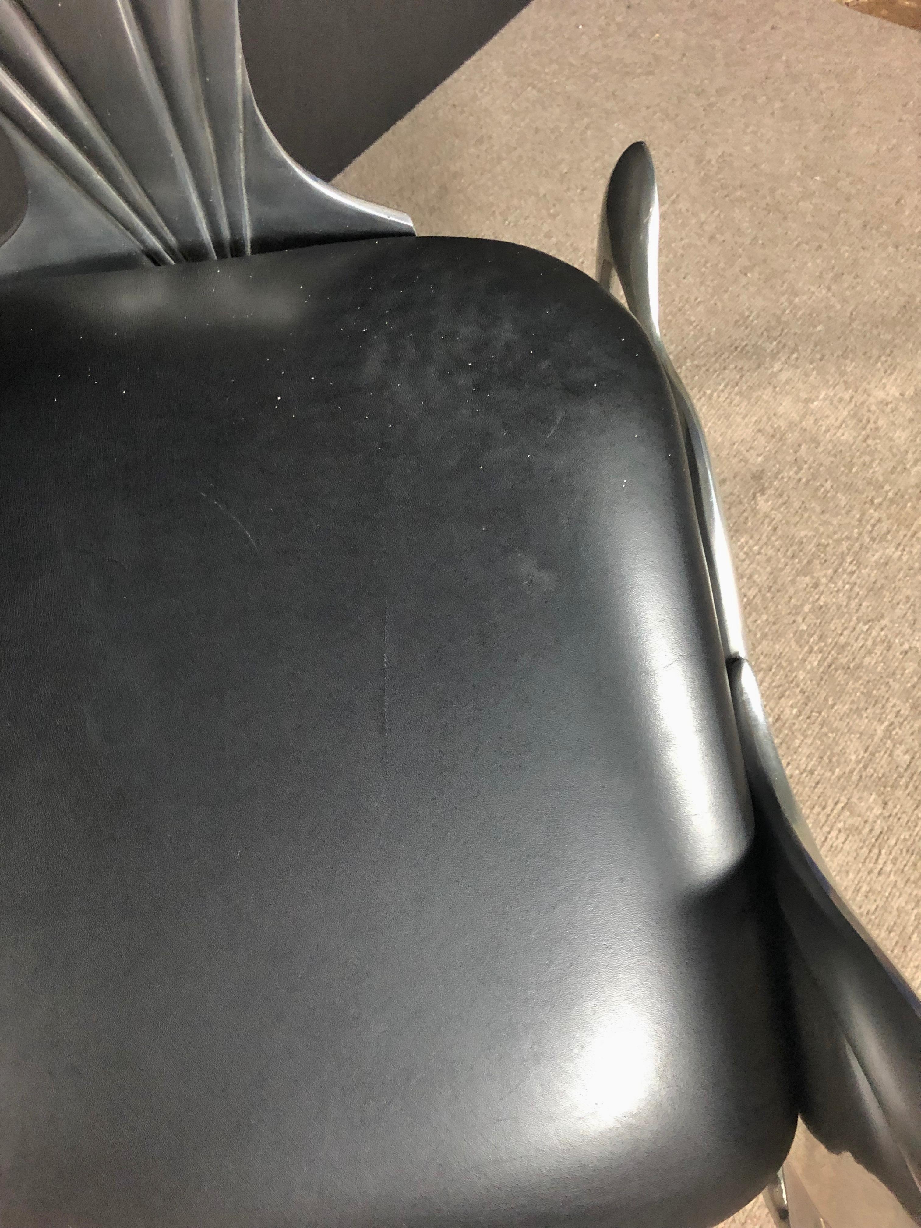 Whimsical Aluminum Chair With Full Bodied Horses For Sale 2