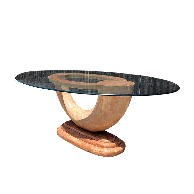 pink marble dining table