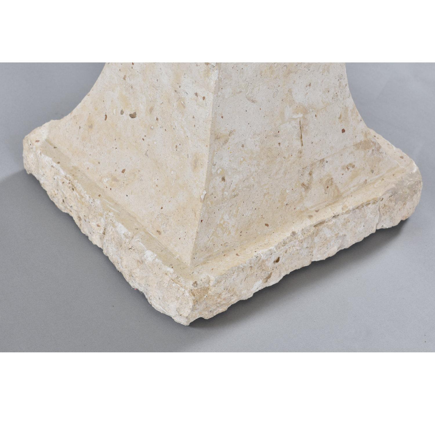 Art Deco Style Sculptural Post Modern Arched Tessellated Stone Cocktail Table For Sale 4