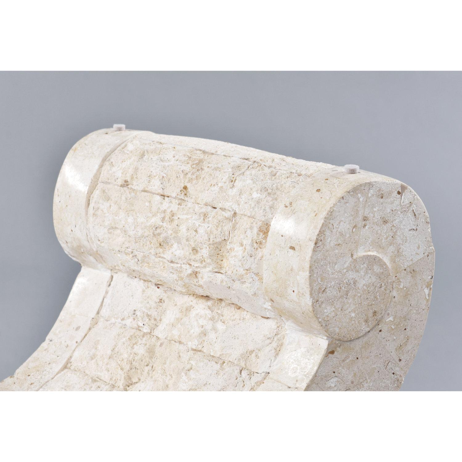 Art Deco Style Sculptural Post Modern Arched Tessellated Stone Cocktail Table For Sale 6
