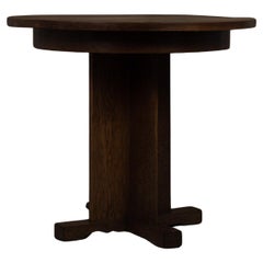 Table d'appoint sculpturale en bois rond de style Art déco
