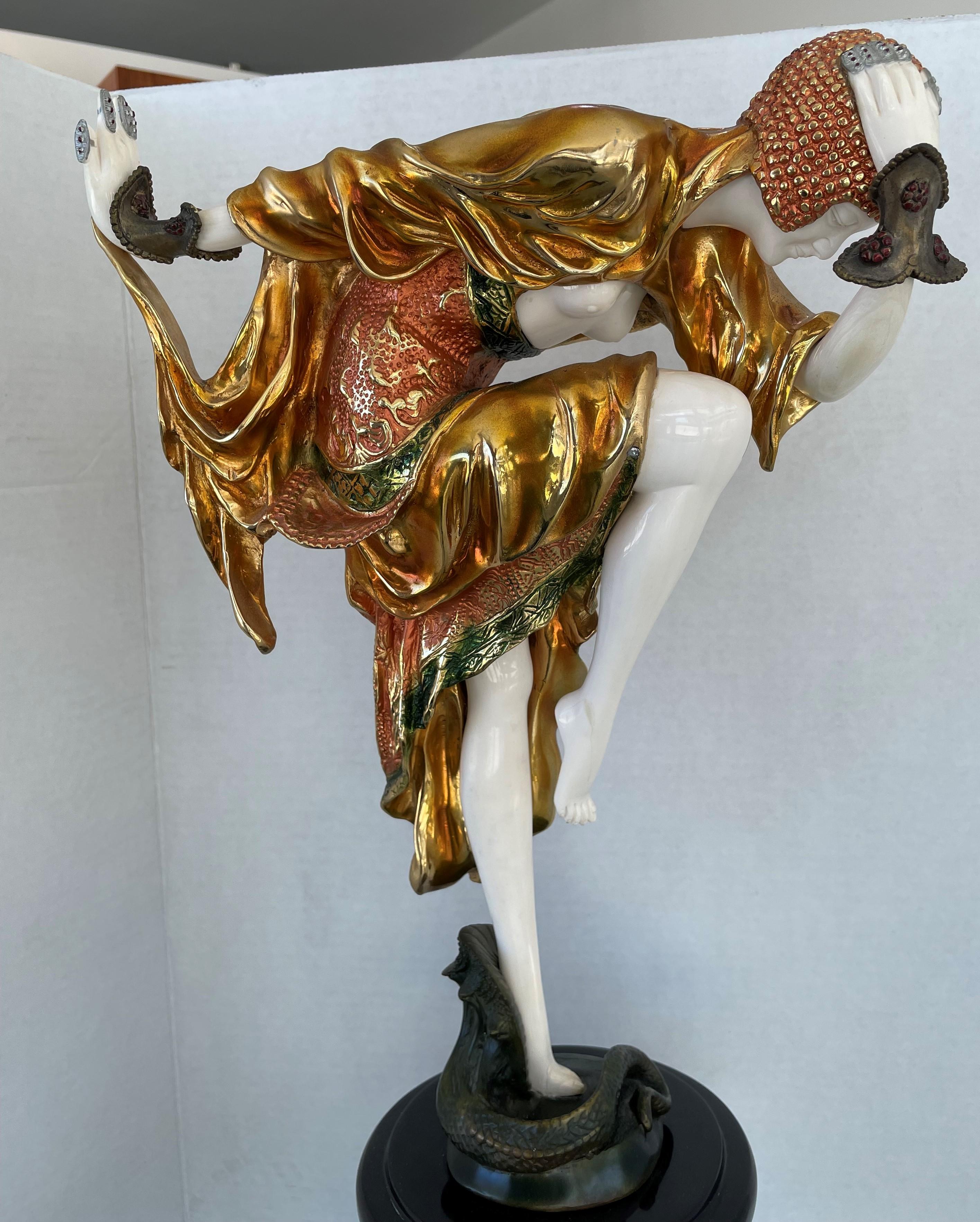 20th Century Art Deco Style Sculpture After Claire R. Colinet