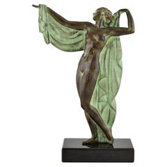 Skulptur im Art-déco-Stil eines badenden Akts VENUS aus VeNUS von Fayral Max Le Verrier