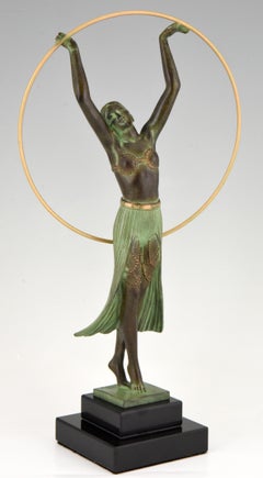 Sculpture BAYADERE Dancer de style Art Déco de Charles pour Max Le Verrier