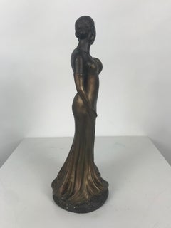 Art Deco Style Sculpture, Ecila 'Jazz Singer' Elegant Female