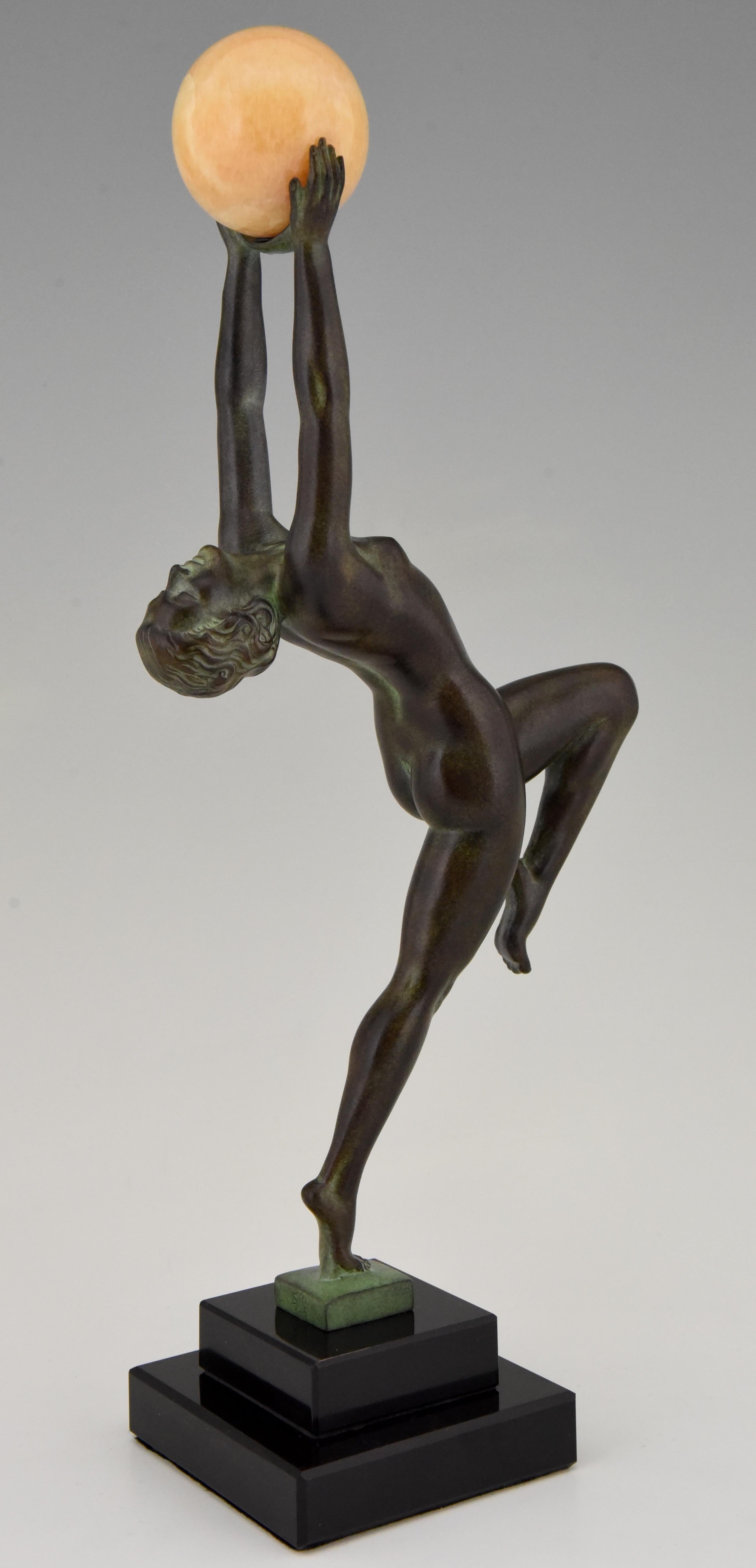 Scultura in stile Art Deco di una ballerina JEU di Max Le Verrier In condizioni Nuovo in vendita a Antwerp, BE