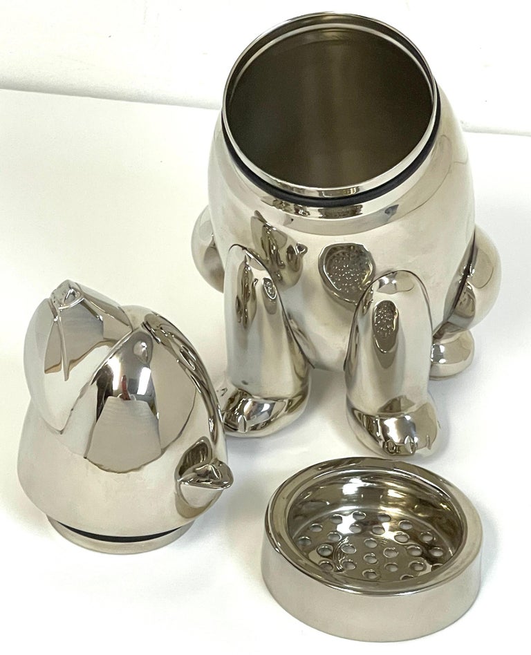 Art Deco Style Seated Bear Cocktail Shaker 2