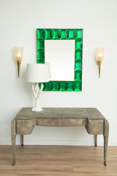 Scrivania in stile Art Deco con zigrino di Maitland Smith