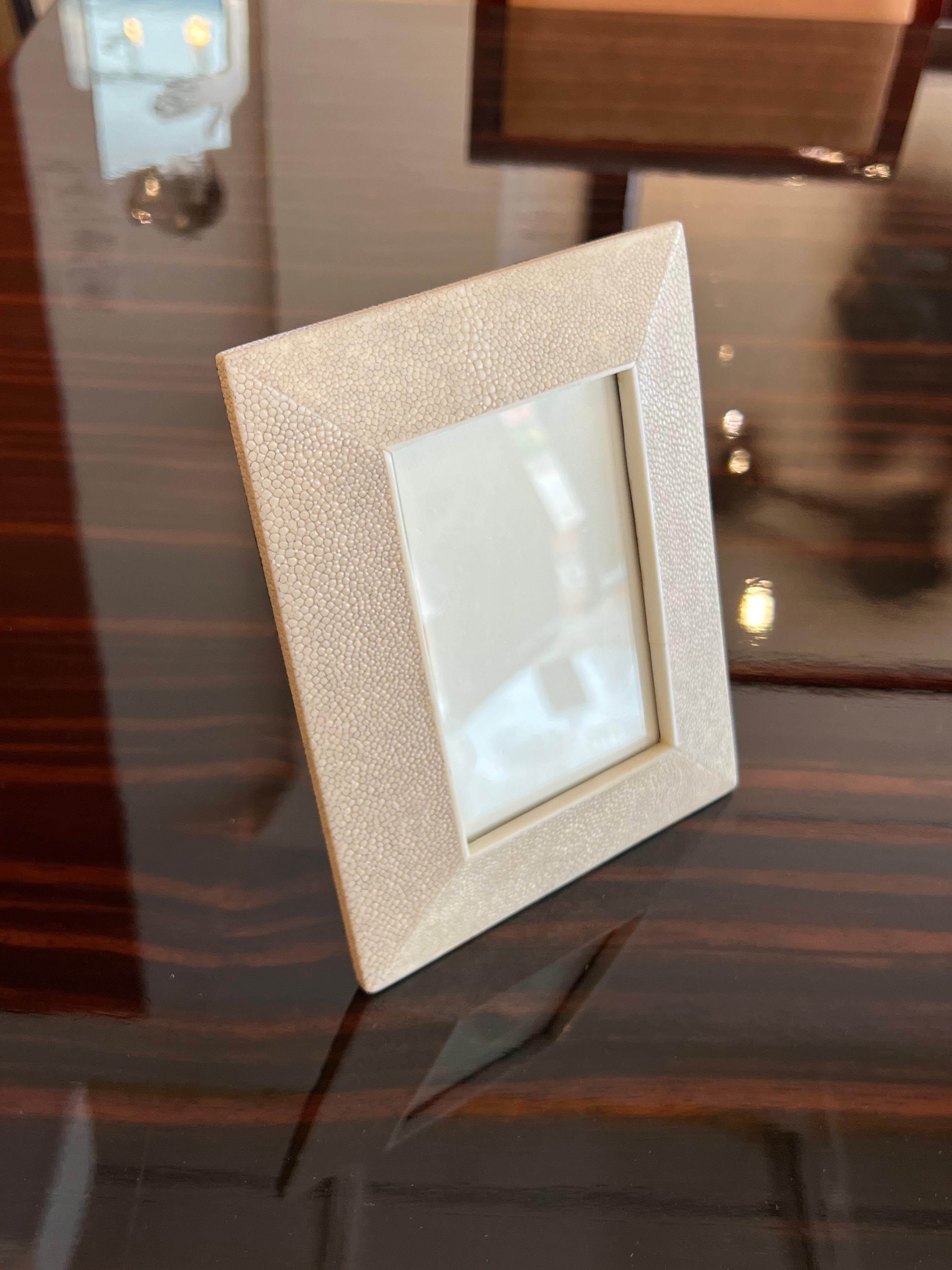 Art Deco style Shagreen Picture Frame In Good Condition In Miami, FL