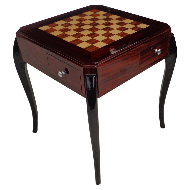 Art Deco Style Side Game Side Table For Sale